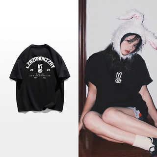 Fashmily 100% Cotton Mùa Hè Plus Size Nữ Áo Phong Cách Hàn Quốc In Hình Độc Đáo Đồ Họa Tay Ngắn Nam Unisex Rời Quá Khổ Tee