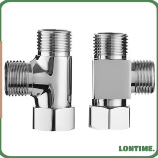Van chia 3 chiều 1/2" nối đầu vòi hoa sen bằng chất liệu đồng thau dùng trong phòng tắm