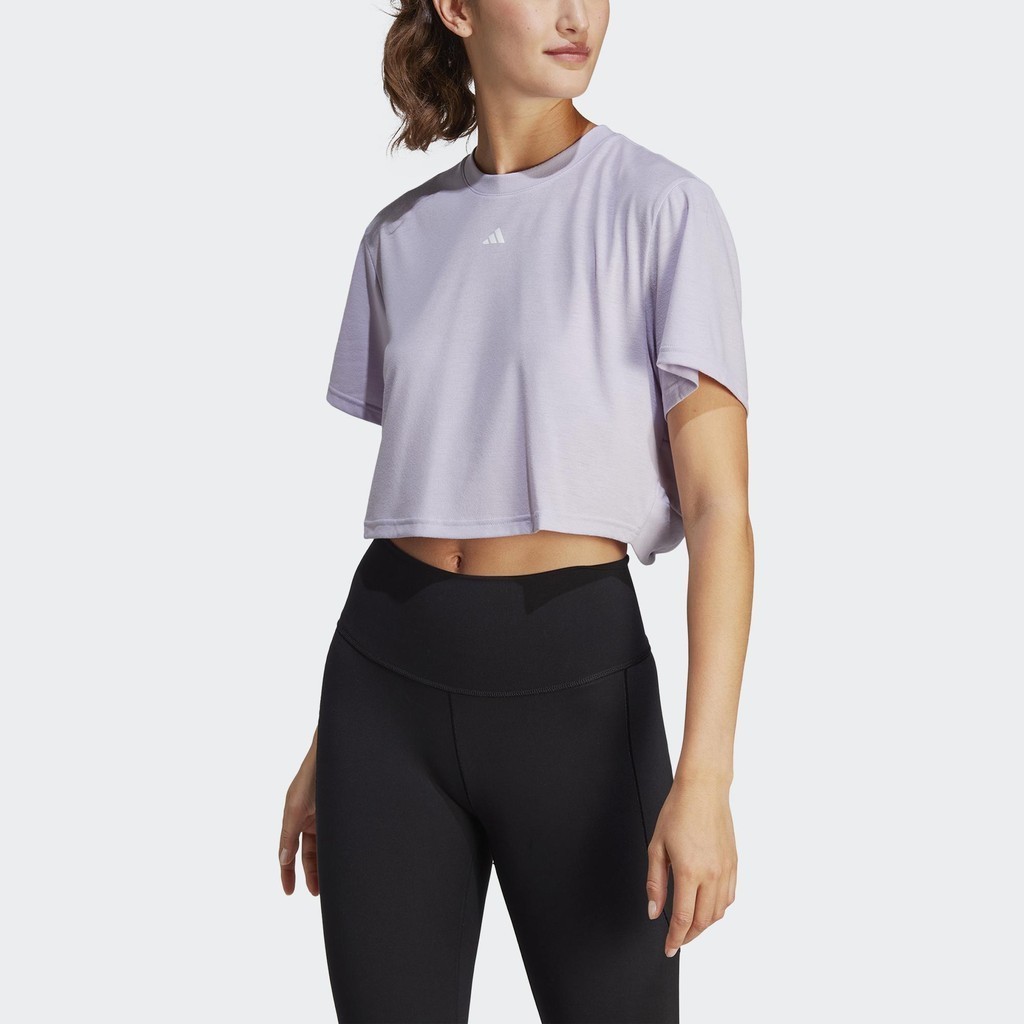 Adidas Tập luyện Áo Thun Studio Nữ Màu tím IB8562