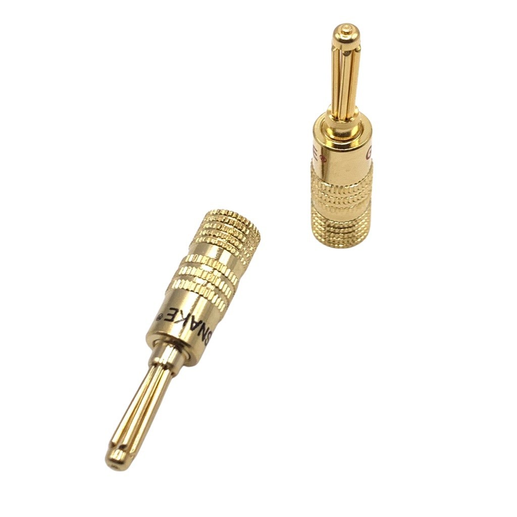 Combo 4 Jack Bắp Chuối Gold Snake - Giắc Bắp Chuối 4mm Giá Tốt
