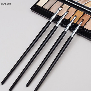 Aosun chi tiết phấn mắt nhỏ trang điểm bàn chải kẻ mắt smudge brush tóc ngựa phấn mắt smudge brush nhỏ khói lót cọ trang điểm en
