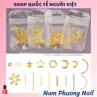 Phụ kiện trang trí móng tay nghệ thuật, túi gồm 50-100 chiếc