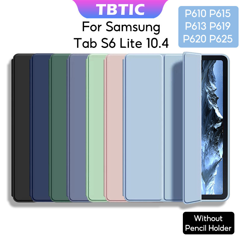 TBTIC Ốp Lưng Cho Samsung Tab S6 Lite 10.4 P620 P625 2024 P613 P619 P610 P615 Không Có Khe Cắm Đựng 