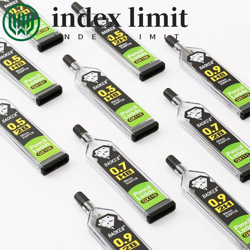 Index GIỚI HẠN Bút Chì Tự Động Đổ Lại Học Sinh 30 Cái / Chai 0.3 mm / 0.5 mm / 0.7 mm / 0.9 mm 2B 2H