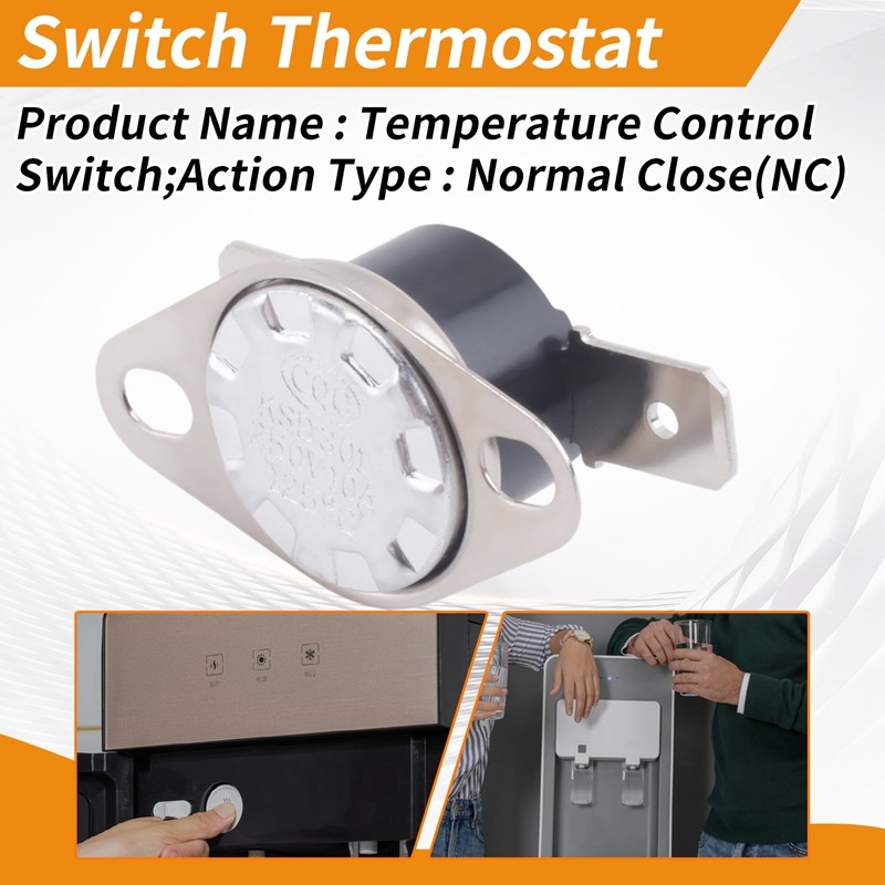 KSD301 AC 250V 10A 125 C NC Công tắc điều khiển nhiệt độ touchtouch.vn