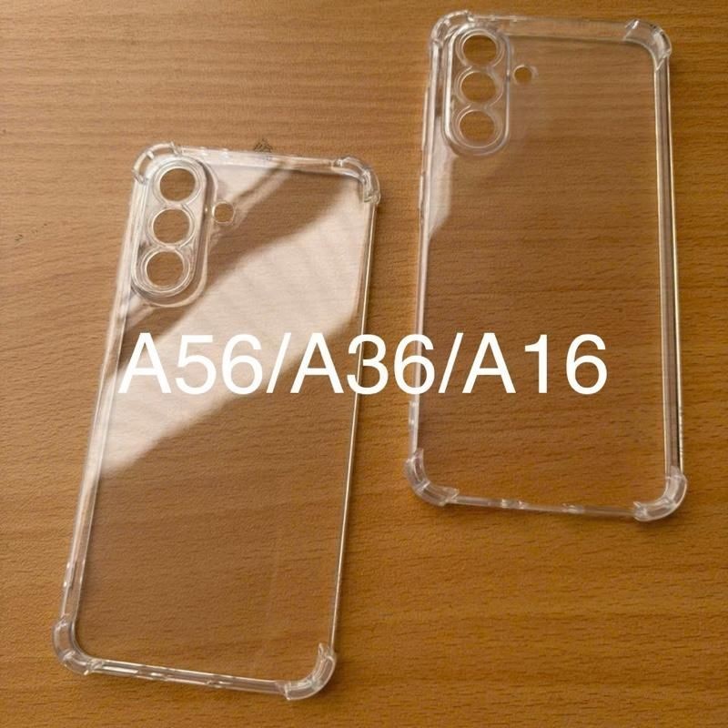 Ốp lưng Samsung A16 5G, A36 5G, A56 5G dẻo trong suốt và kính cường lực, chống sốc, Ốp điện thoại SS