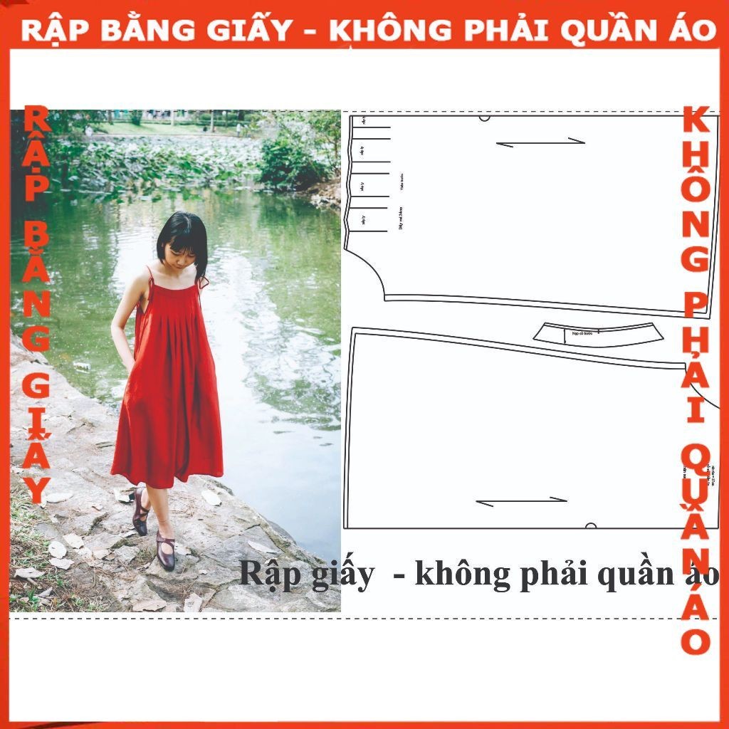 Rập giấy A0 mã 1632- Rập đầm kiểu nữ