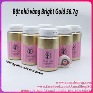 Bột nhũ vàng bright gold 56.6g cake lace