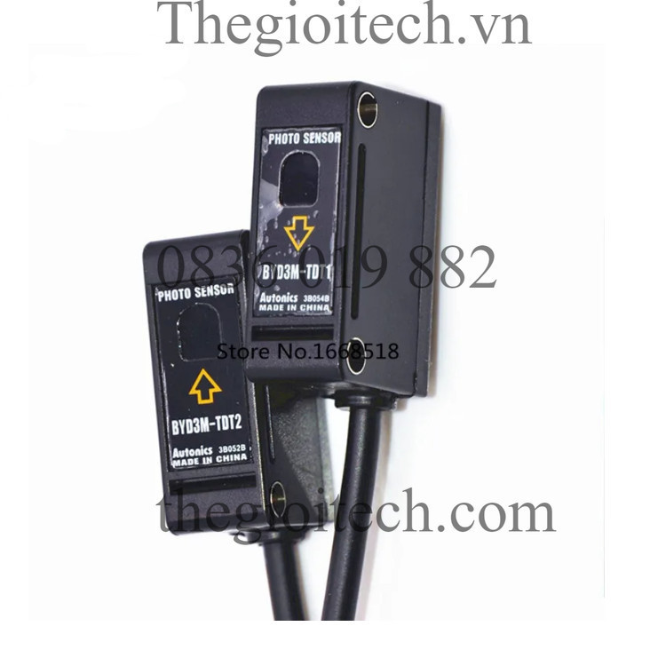 Cảm biến quang thu-phát riêng AUTONICS BYD3M-TDT BYD3M TDT1 TDT1 DARK LIGHT ON 12-24VDC, BY500-TDT - BYD3M-TDT LIGHT ON