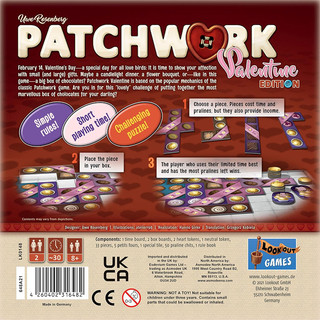 Patchwork Board Game Valentine's Day Edition Board  Game