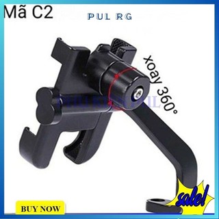 Kẹp điện thoại trên xe máy C2 nhôm cao cấp