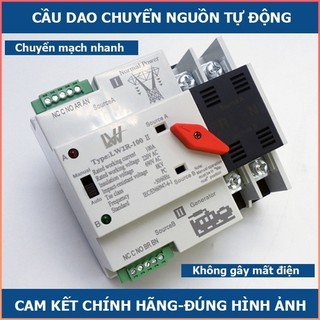 Cầu dao đảo chiều ats 2p 100a lw - át đảo chiều - hks