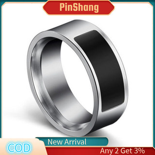 Pinshang NFC Vòng thông minh chống nước đa chức năng Quà tặng nhẫn kỹ thuật số thông minh