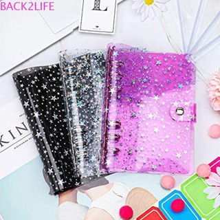 Back2life Notebook Cover Đồ Dùng Học Tập Tạp Chí Chống Thấm Nước Rời Lá Notebook A5 A6 Phong Cách Ngôi Sao Notebook Notepad Cover