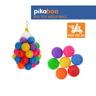 Quả bóng sắc màu Pikaboo đường kính 7cm cho bé trai bé gái vui chơi cùng bể bơi phao trong những ngày hè
