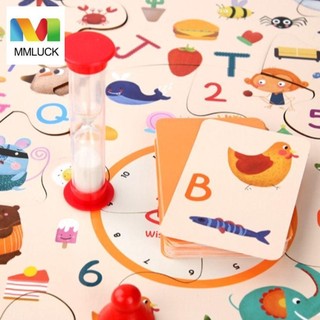 Đồ chơi trò chơi tương tác MMLUCK, Đồ chơi xếp hình bằng gỗ ghép hình, Số nhận thức sáng tạo Trò chơi bảng nhớ hoạt hình dành cho trẻ em