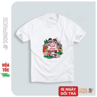 Áo thun gia đình mẫu độc đáo nổi bật đồng phục hội nhóm thun cotton mềm mịn màu trắng SGY230 | SG