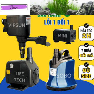  Máy Bơm Nước Hồ Cá Sobo Vipsun Lifletech Đủ Mẫu Mini Đến Lớn - Bơm Chìm Bơm Đáy Hút Cặn Lọc Nước Bể Cá Cảnh Shiwa 