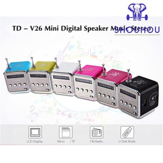 Loa nghe nhạc mp3 kết nối bluetooth siêu trầm có đài fm mini shoukey