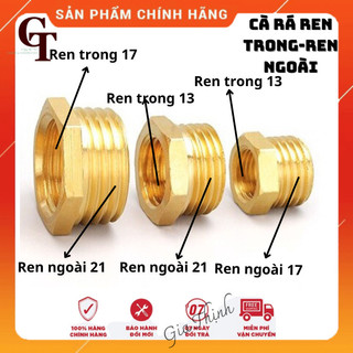 Cà rá - nối ren ngoài ren trong đồng thau - lơ đồng chuyển ren trong ren ngoài, cà rá ngược, khớp nối ren đồng