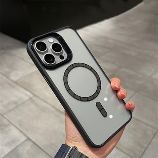 Ốp điện thoại acrylic từ tính trong suốt iphone15 Pro Max 14 13 12 11 cho vỏ iPhone PC + TPU silicon mềm Vỏ bảo hiểm toàn diện có vỏ camera chống sốc