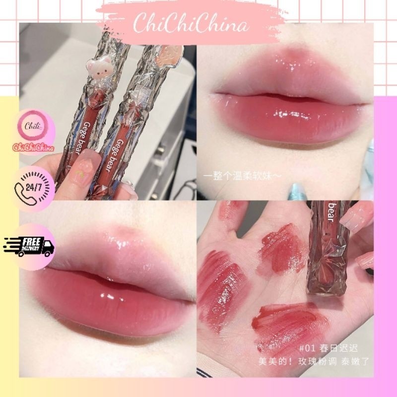 son tint bóng gege bear kim cương siêu xinh