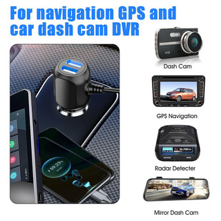 【Instock】Dash Cam Car Charger 12v - 24v 3.5A 3.5m Fire Resistant ABS Multi-function