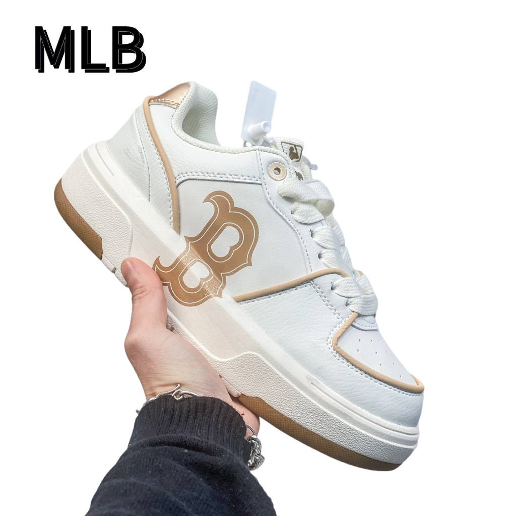 COD Giày MLB Chunky Liner Mid Monogram Boston Cao Cấp Chuẩn Au-Bao Check/