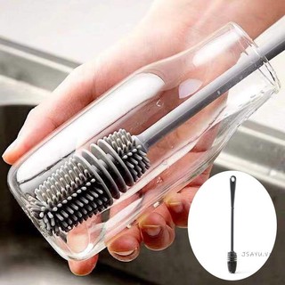 🏵️🏵️ Cọ vệ sinh ly cốc tay cầm dài bằng silicon tiện lợi chai cốc