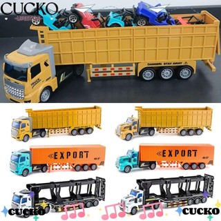 Cucko hợp kim xe vận chuyển xe tải, diecast kid mô hình xe tải lắp ráp mô hình, kim loại cổ điển xe đồ chơi kéo lại xe quà tặng đồ chơi