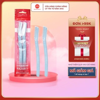 Dao cạo lông mày Hàn Quốc Horus Eyebrow Razor Wheat Straw Pack of 2 - daothinhuquynh