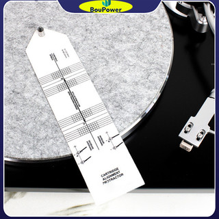 Boupower Cartridge Alignment Protractor Acrylic Turntable Cartridge Alignment Protractor Tool Vinyl Hiệu chuẩn