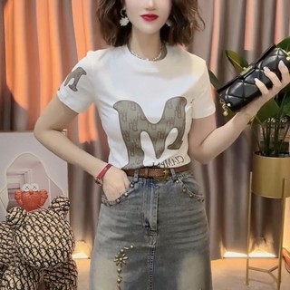 Áo thun Cotton nữ, giản dị, cỡ lớn