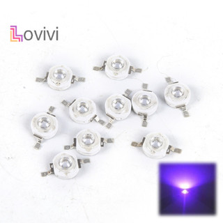 [Lovivivi] 10 Bóng Đèn LED 3W Đèn UV Chip Đèn LED Tia Cực tím 395nm MỚI