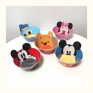 Dijia Phong Cách Bát Ăn Tối Đuôi Đặt Hàng Mickey Minnie Ice Snow Elsa Winnie the Pooh Dâu Gấu Ba Mắt Bé Trai Trẻ Em Trái Cây Chống Sốc Ăn Nhẹ Salad Snack 