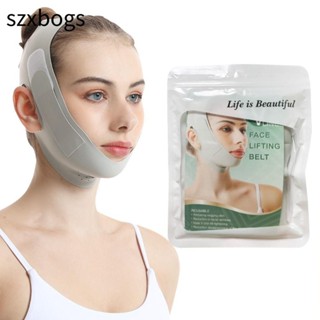 szxbogs Dây đeo nâng cơ mặt, Đai nâng cơ mặt hình chữ V, Làm mát di động có thể điều chỉnh thoáng khí Chăm sóc da