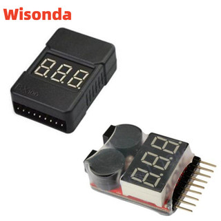 1 chiếc 1-8s led điện áp thấp buzzer báo động lipo chỉ báo điện áp kiểm tra kiểm tra
