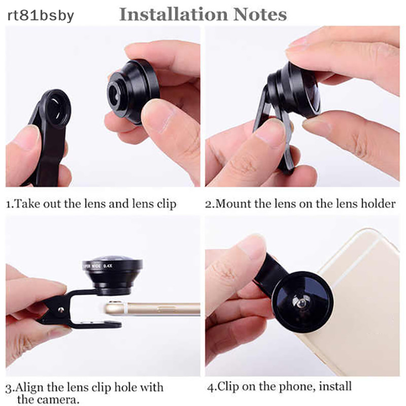 Rt 3 Trong 1 Cá Ống Kính Điện Thoại Camera Chung Cho Điện Thoại Thông Minh Góc Rộng Ống Kính Mắt Cá Và Kẹp Macro Camera Bộ VN | BigBuy360 - bigbuy360.vn