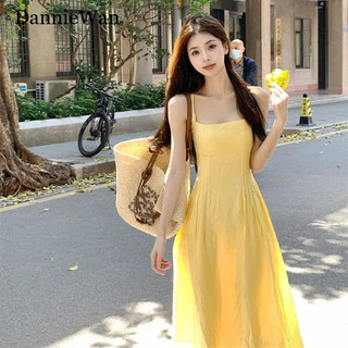 DannieWan Váy đi biển váy Đầm váy nữ body đầm Vintage Thời trang Comfortable Korean WLQ2430Q2B 13Z240326