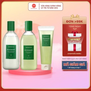 Dầu gội - xả hương thảo Aromatica Rosemary Scalp Scaling Shampoo kích thích mọc tóc 180ml - 400ml
