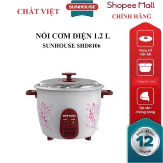 Nồi cơm điện sunhouse shd8106 1,2 lít 400w