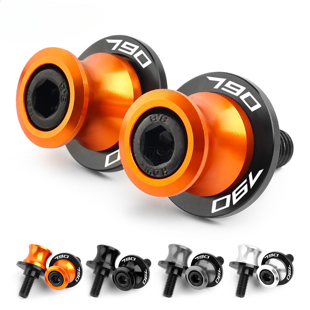 790 Phiêu Lưu M10 Xe Máy CNC Nhôm Tay Xoay Ống Đứng Vít Sửa Đổi Phụ Kiện Màu Cam Cho KTM Duke 790 DU