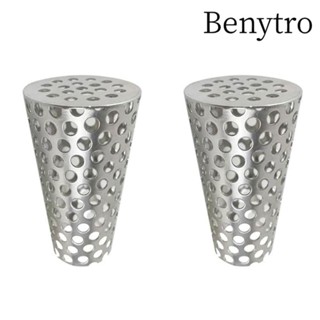 Benytro Màn hình lọc nội vi, ống thoát nước bằng thép không gỉ 304 màu trắng chống tắc nghẽn, ống nhựa PVC di động