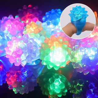 Đồ chơi phát sáng - Nhẫn phát sáng - Nhẫn đeo tay dâu LED - Trang sức dự tiệc cho trẻ em - Đồ chơi ngón tay phát sáng - Quà tặng đồ chơi tương tác - Cao su, Đàn hồi - Đèn Flash