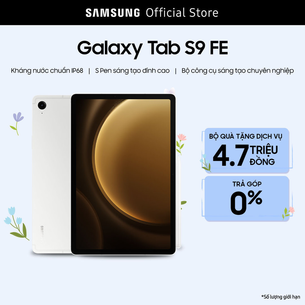 Máy tính bảng Samsung Galaxy Tab S9 FE Wifi 128GB