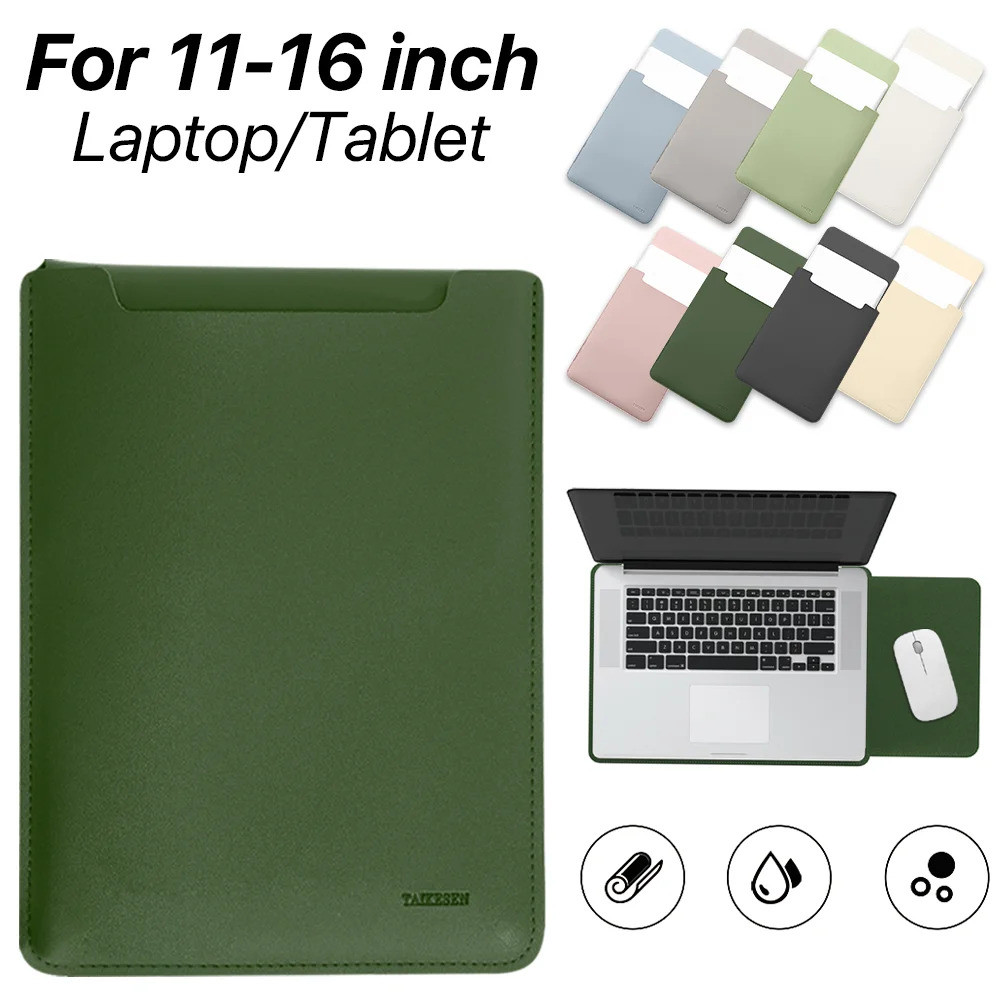Túi Laptop Dành Cho MacBook M1 M2 Pro 13 A2338 Notebook Tay Bao Da PU Cho MacBook Air 13 13,6 Ốp Lưn