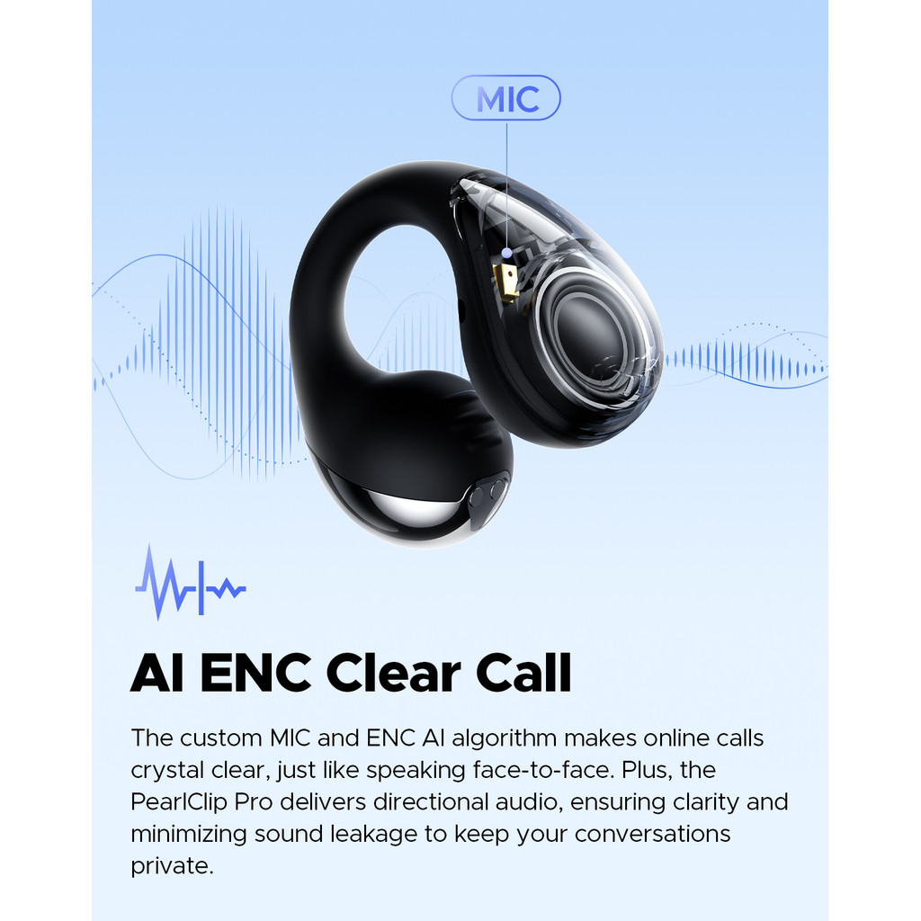 Tai nghe không dây SoundPEATS PearlClip Pro Bluetooth 5.4 | BigBuy360 - bigbuy360.vn