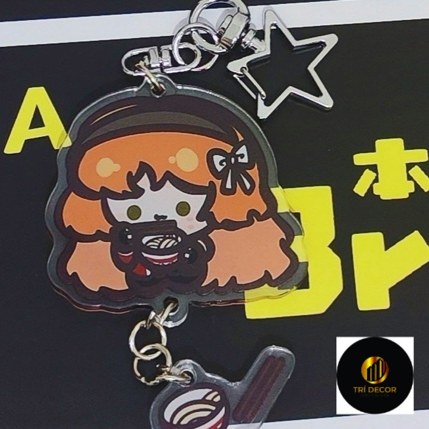 Limbus Công Ty Anime Móc Khóa Nữ Ishmael Acrylic Móc Chìa Khóa Người Đàn Ông Ngộ nghĩnh Móc Khóa Mặt