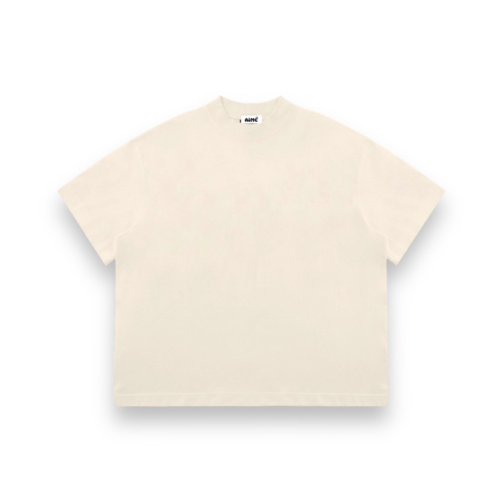 Áo Thun Trơn Boxy Local Brand AIMÉ Basic Cotton Form Rộng Cổ Tròn Unisex Nam Nữ | BigBuy360 - bigbuy360.vn
