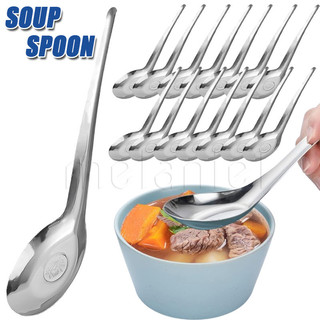 Muỗng ăn súp / món tráng miệng / cà phê cán dài bằng thép không gỉ phong cách trung hoa